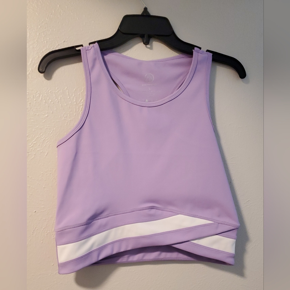 Move Theology Cropped Athletic Top Size Large NWT